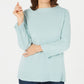 Karen Scott Women's Petite Boatneck Sweater Blue Size PL