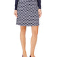 Charter Club Women's Printed Skort Blue Size X-Small