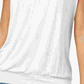 JM Collection Women's Blouson T Shirt White Size Small