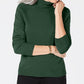 Karen Scott Women's Petite Luxsoft Turtleneck Sweater Green  Size PS