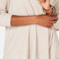 Style & Co Women's Petite V-Neck Tunic Beige Size PL