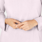 Karen Scott Women's Ribbed Printed Long Sleeve Crew Neck Blouse Top Pink Size Small