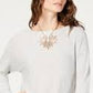 INC International Concept Women's Shirttail Sweater Gray Size Medium