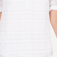 Alfani Women's Plaid V Neck Top White Size -PS/M