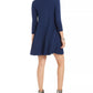 Style & Co Women's Petite Swing Dress Blue PM