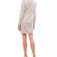 City Studios Juniors' Tuxedo Jacket Dress Silver Size X-Small