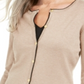 Karen Scott Women's Alexa Stripe Cardigan Brown Size Petite Small