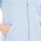 Karen Scott Women's Striped Cuff Wing Collar Jacket Blue Size Large