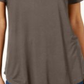 JM Collection Women's Scoop Neck Top Brown Clay Size Medium