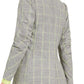 Bar III Women's Double Breasted Plaid Notch Collar Blazer Gray Size X-Large