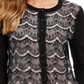 Charter Club Women's Lace Sequin Button Sweater Pink Size Small