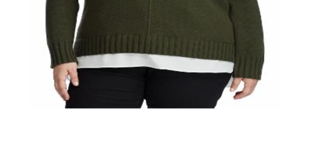 Ralph Lauren Women's Plus Prince Sweater Grey Size -3X