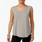 JM Collection Women's Scoop Neck Tank Top Brown Size Small