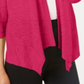 Alfani Women's Linen Open Front Cardigan Pink Size Petite XL