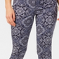 Charter Club Women's Printed Tummy Control Skinny Jeans Blue Size 6