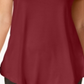 JM Collection Women's Cold Shoulder Swing T-Shirt Red Size X-Large