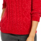 Karen Scott Women's Cable Knit Chenille Sweater Red Size X-Small
