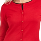 Karen Scott Women's Colorblocked Cardigan Red Size X-Small