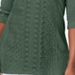JM Collection Women's Embellished Lace Contrast Top Green Size X-Small