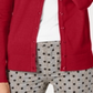 Charter Club Women's Crewneck Cardigan Red Size Petite