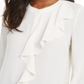 Thalia Sodi Women's Ruffled Top White Size X-Large