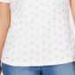 Karen Scott Women's Sparkle Palms Printed Top White Size Petite L