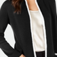 Alfani Women's Eyelash Trim Cardigan Black Size Petite Medium