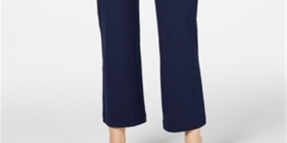 Charter Club Women's Wide Leg Pants Blue Size 2 Petite