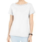 Karen Scott Women's Grommet-Trim Top White Size Medium