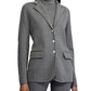 Ralph Lauren Women's Gray Blazer Jacket Gray Size Large