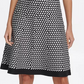 DKNY Women's Windowpane Sweater Dress Gray Size X-Large
