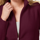 Karen Scott Women's Sport Zip Up Zeroproof Fleece Jacket, लाल, साइज़ S