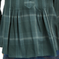 Style & Co Women's Plaid Split-Neck Top Green Size Medium