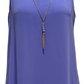 JM Collection Women's Necklace Embellished Sheath Dress Purple Size X-Small
