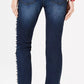 INC International Concepts Women's Yarn Knit Fringe Hem Cozy Blue Size 6