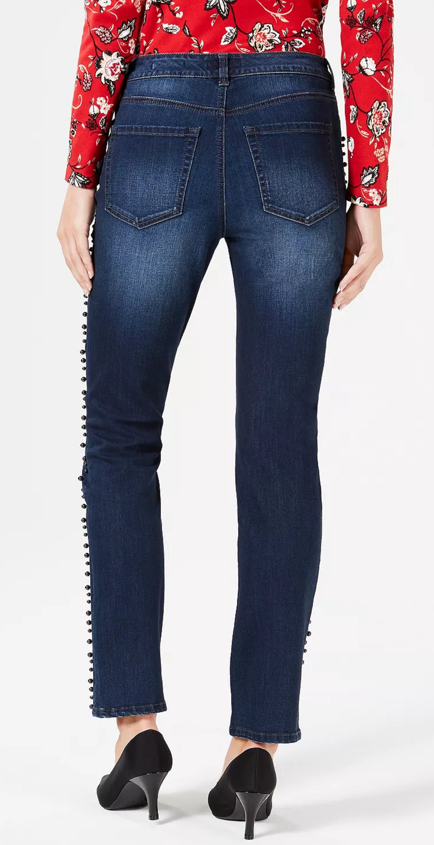 INC International Concepts Women's Yarn Knit Fringe Hem Cozy Blue Size 6