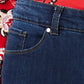 INC International Concepts Women's Yarn Knit Fringe Hem Cozy Blue Size 6