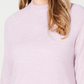 Karen Scott Women's Zip-Back Mock-Neck Sweater Pink Size XX-Large