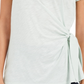 Style & Co Women's Side Tie Top Green Size Small