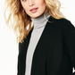 Charter Club Women's Striped Cashmere Cardigan Regular Black Size Petite Small