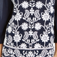 Style & Co Women's Cotton Peasant Blouse Navy Size X-Small