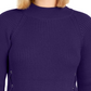 Style & Co Women's Mock Neck Lace-Up Ribbed Knit Sweater Purple Size XX-Large