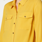 Charter Club Women's Two Pocket Shirt Gold Size Medium