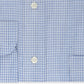 Eagle Men's Slim-Fit Non-Iron Flex Collar Check Dress Shirt Blue 18x36-37 2XL