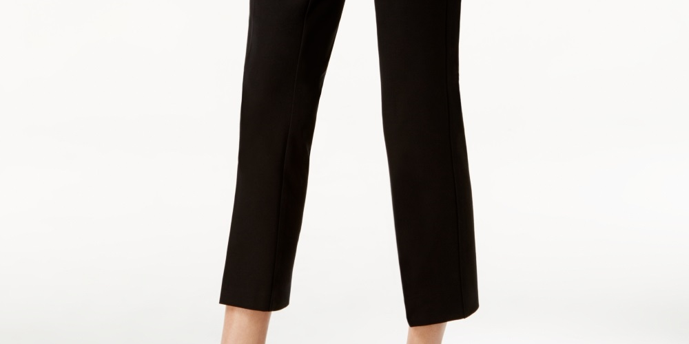 Alfani Women's Cropped Pants Black Size 2 Petite