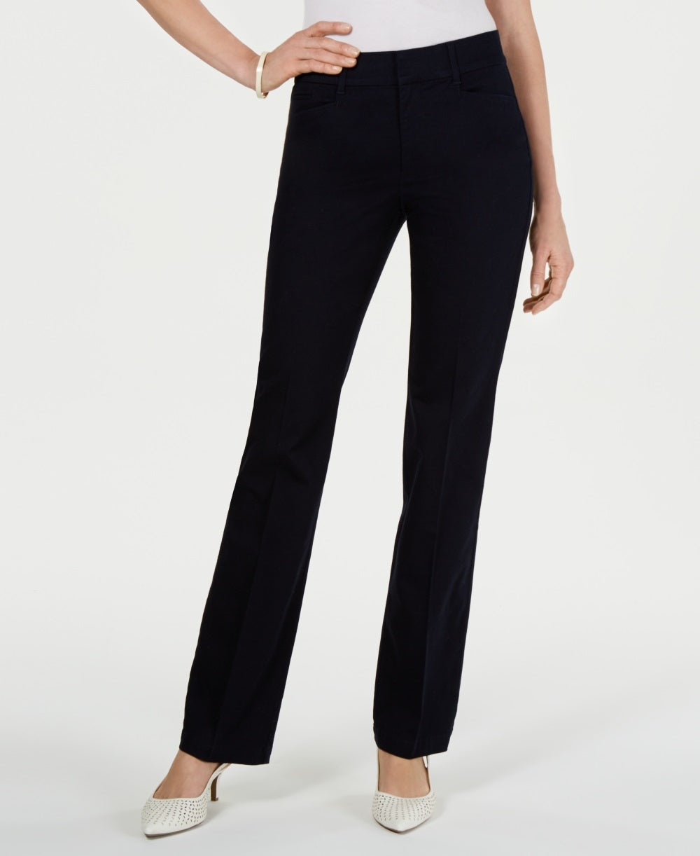 Charter Club Women's Tummy Control Trouser Navy Size 4