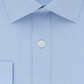 DKNY Men's Slim Fit Stretch Mini Check Dress Shirt Blue Size 17.5X32X33