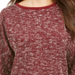 Charter Club Women's 3/4 Sleeve Bow Trim Top Red Size Medium