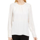 Calvin Klein Women's Woven Top White Size X-Small