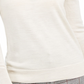 Charter Club Women'sWool Button Cuff Crewneck Sweater Beige Size Large